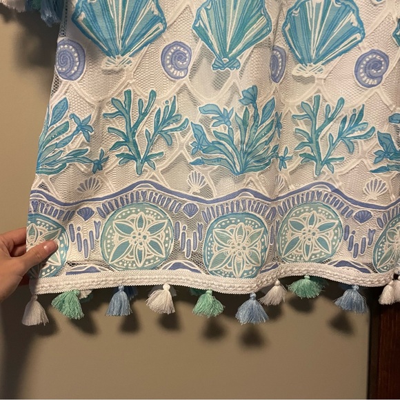 Lilly Pulitzer Jackelin Romper Sea to Sea Lace - Picture 10 of 12